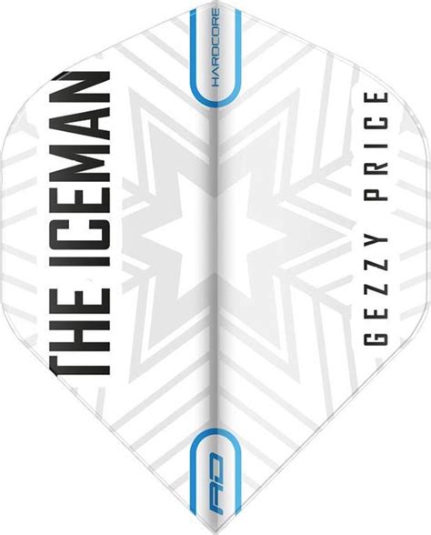 RED DRAGON Gerwyn Price Hardcore Wit En Grijs Sneeuwvlok Extra Dikke Dartvluchten Bol