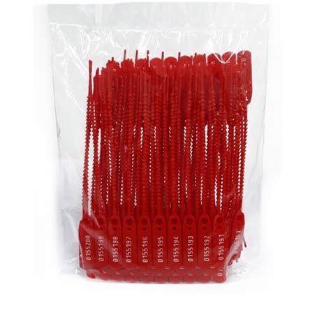 Lacre Para Malote Vermelho 100 Unidades Numerado Shopee Brasil