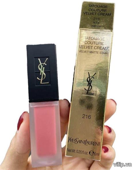 Son Kem Ysl Tatouge Couture Velvet Cream Nude Emblem Fullsize Nobo M Ph M Socutelipstick