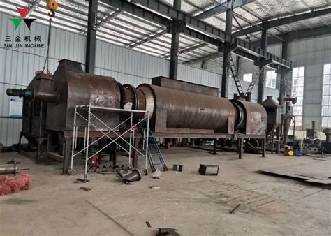 Rotary Drum Smokeless Continuous Sawdust Carbonization Furnace