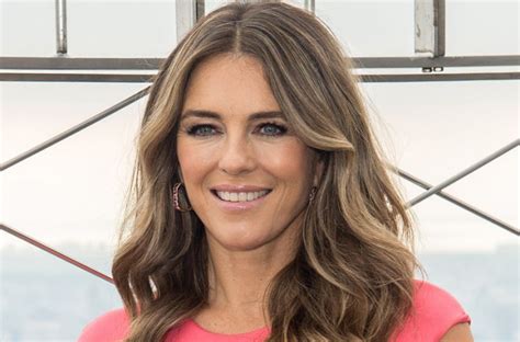 Spicy Beach Photos Elizabeth Hurley Stuns In A Bold Bikini