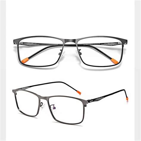 Lunettes De Vue Carr Es En Alliage Sans Vis Pour Hommes Monture Ultra