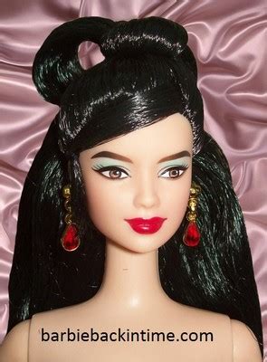 Barbie Beautiful Exotic Raven Long Hair Nude New