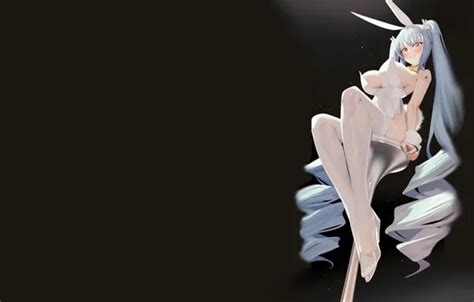 Wallpaper White Hot Sexy Boobs Rabbit Anime Stockings Pretty For Mobile And Desktop