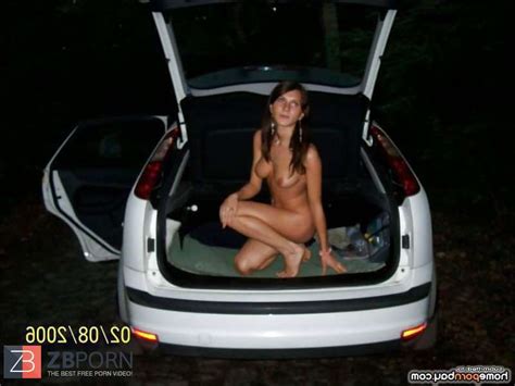 Naked Sweetheart On The Car ZB Porn