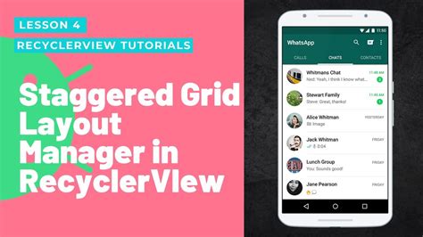 Staggeredgridlayoutmanager In Recyclerview [hindi] Android Complete Recyclerview Tutorials