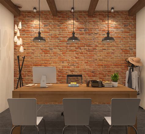 Industrial Chic Office Decor