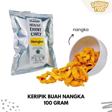 Jual Keripik Kripik Buah Nangka 100 Gram Frutten Khas Malang Murah