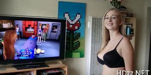 Blonde Chick Banged After WII Game Porn Videos