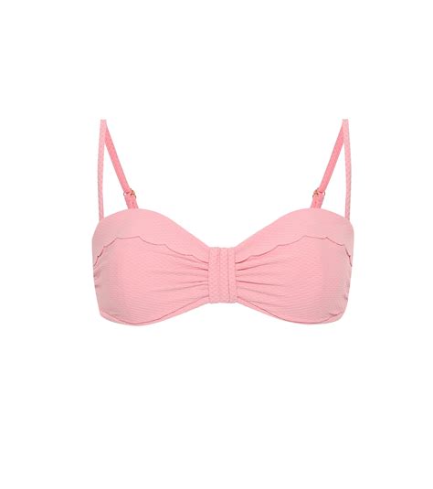 South Beach Scalloped Bikini Top In Pink Heidi Klein Mytheresa
