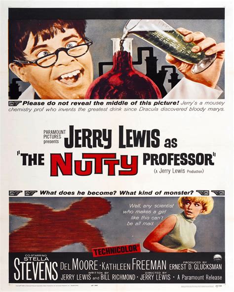 The Nutty Professor 1963 Movie Poster Print Jerry Lewis Comedy | Etsy