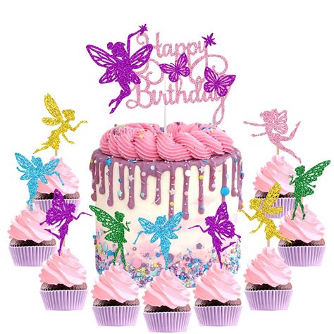 Buy 31pcs Fairy Cake Topper Cake Decoration Birthday Fairy Cake Topper