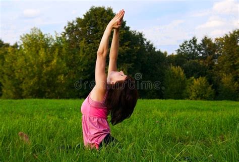 Yoga in nature stock image. Image of happiness, beautiful - 11036323