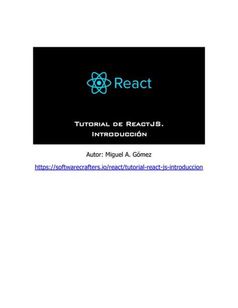 Tutorial De Reactjspdf Completo Para Principiantes Pdf