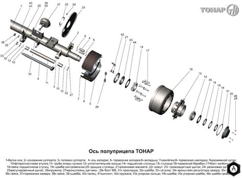 Схема ступицы прицепа маз - фото
