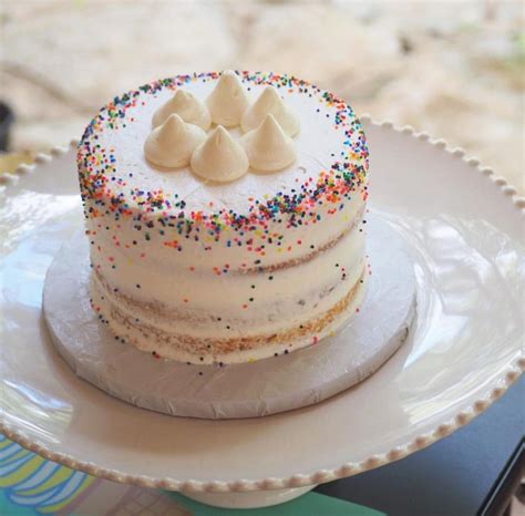 Naked Vanilla Smash Cake For St Birthday Party