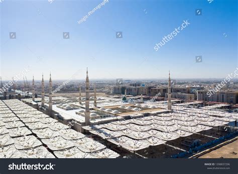 8 Aerial View Masjid Nabawi Madinah Second Holiest Place Mosque Muslims ...