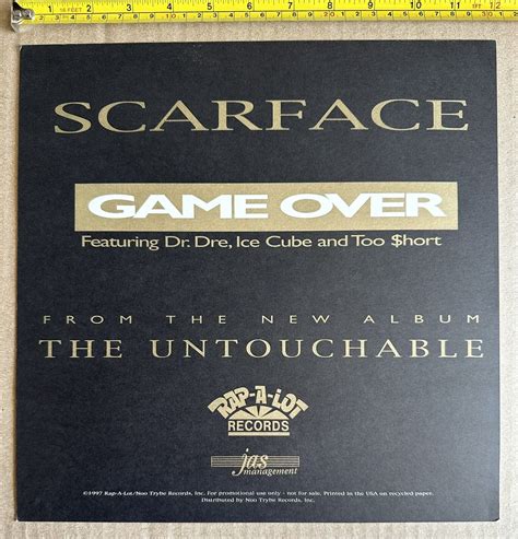 Scarface The Untouchable Original Album Lp Promo Only Poster Flat Geto Boys New Ebay