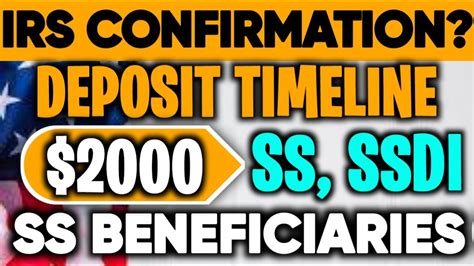 Irs Confirmed Stimulus Coming Stimulus Check Deposit Timeline