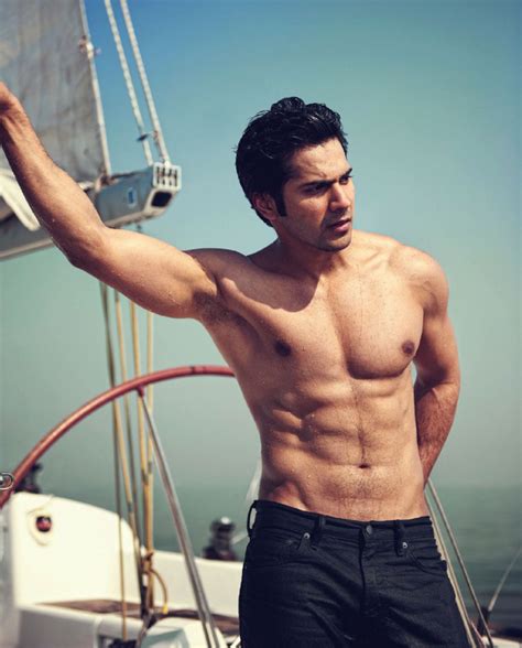 Hot Body Shirtless Indian Bollywood Model Actor Varun Dhawan