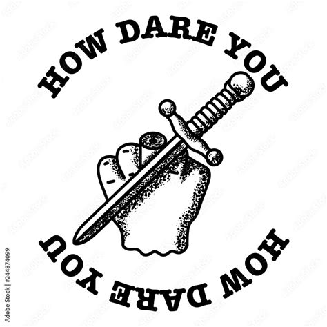 Fuck Hand Sign Cut By Blade Stock Vector Adobe Stock