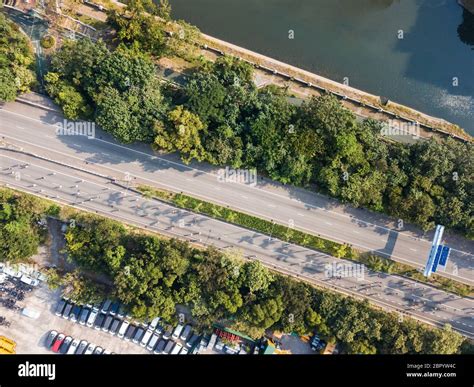 Top view of road in the city Stock Photo - Alamy