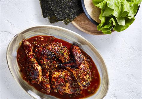 Recipe Serve Adam Liaw’s Big Flavour Ssamjang Chicken Wrapped In Lettuce Leaves With Rice