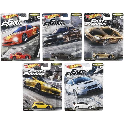 Hot Wheels FNF Fast Furious Tuners Premium Civic EG Nissan Silvia S15 Subaru WRX Hotwheels