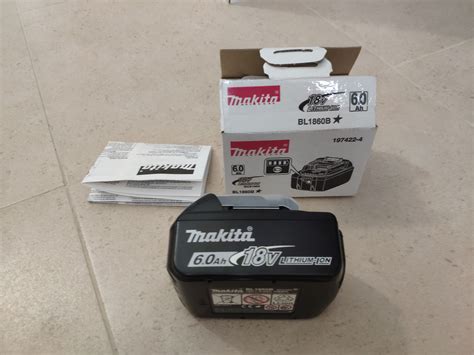 Купить аккумулятор Makita тип BL1860B,18В, 6Ач Li-ion, кор (197422-4 ...