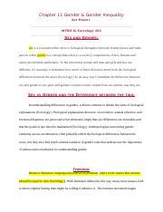 Chapter Summary Sex And Gender Katpankey Docx Chapter Gender Gender Inequality Kat P