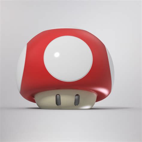 Free 3d File Super Mario 1up Level Up Mushroom 🎚️ ・3d Printer Design To