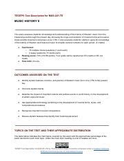 Master The History Of Western Music Tecep Test Description And