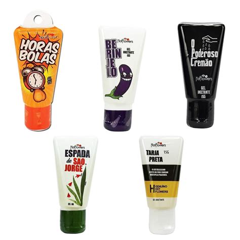 Gel Funcional Hot Flowers Brasileirinho 15g Hora Bolas Berinjelo Poderoso Cremão Espada de