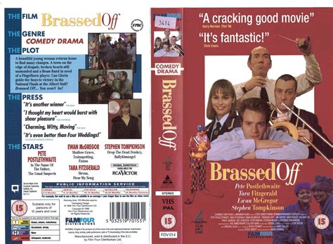 Brassed Off 1996 Uk Retail Tape Vhs And Dvd Covers Wikia Fandom