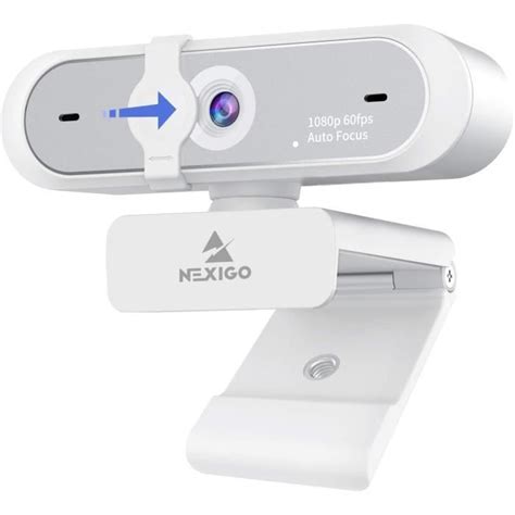 Webcam Full HD 60 fps 1080p la webcam NexiGo Full HD est équipée d'une ...