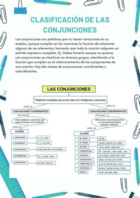 SOLUTION Clasificaci N De Las Conjunciones Studypool