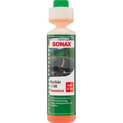 Sonax Car Care Products Clear View 1 100 Concentrate 250 Ml