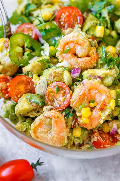 Shrimp Avocado Corn Salad Recipe Healthy Shrimp Avocado Salad