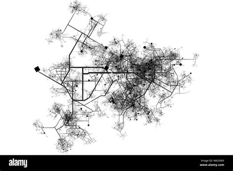 City Map Blueprint Stock Photo Alamy
