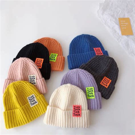 Outono Inverno Beb Beanies Chap Us De Malha Crian As Meninos Meninas