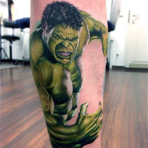 100 Incredible Hulk Tattoos For Men Gallant Green Design Ideas