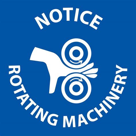 Notice Sign Rotating Machinery Keep Hands Away 25731075 Vector Art At Vecteezy