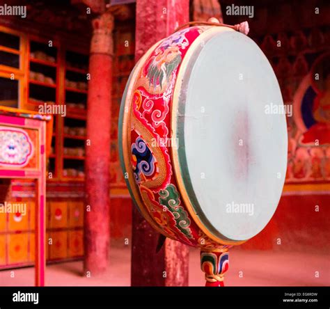 Tibetan drum hi-res stock photography and images - Alamy