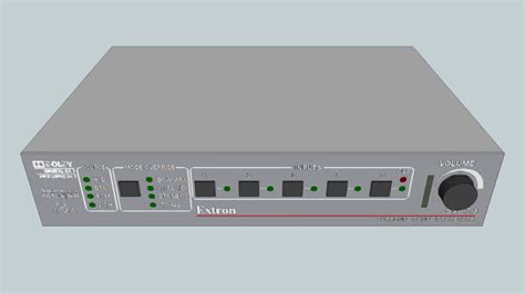 Extron SSP 7 1 Surround Sound Processor 60 842 01 3D Warehouse