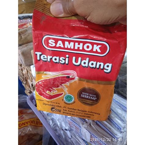 Jual Terasi Udang Samhok Isi 20 Berat Seluruh 120 Gr Shopee Indonesia