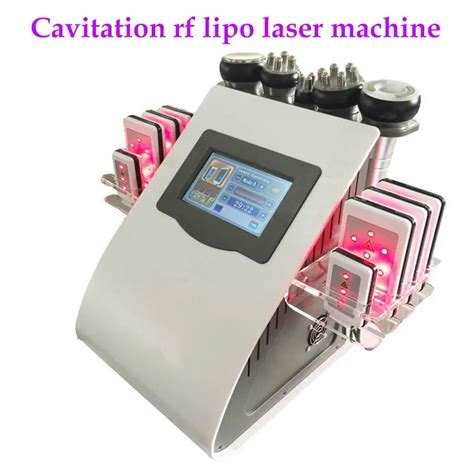 40k Ultrasonic Lipoaspiração Cavitação 8 Pads 6 Em 1 LBI Lipo Laser