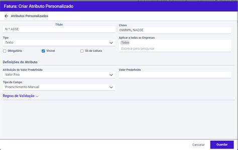 Como Criar Campos Personalizados Jasmin Software