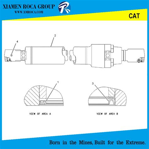 Cat 315c 315cl Excavator Hydraulic Cylinder Boom Cat Type Cylinder