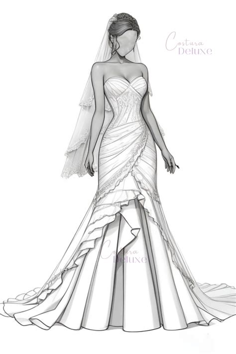 Vestido De Novia Boceto 3 En 2023 Bocetos De Vestidos De Novia Vestidos De Novia Dibujos