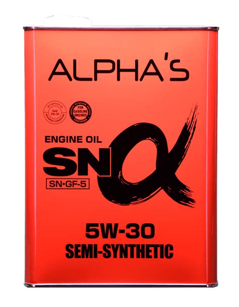 5W30 SN GF-5 (SEMI SYNTETIC) ⋆ ALPHAS-OIL